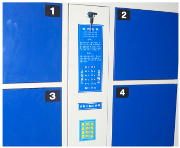 Шкафчик водоустойчивого распознавания лиц шкафа шкафчика для хранения сумки стального электронный умный