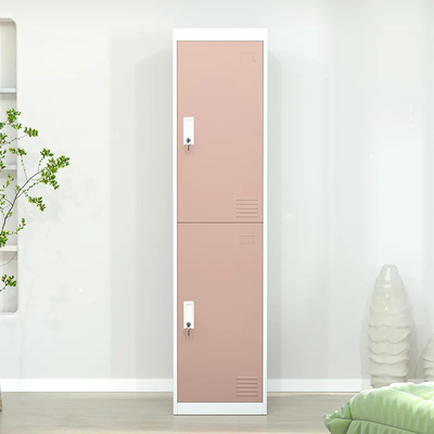 Вертикаль шкафа шкафчика металла 2 дверей стоя с вешалкой