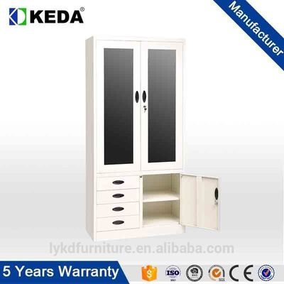 Стеклянный кухонный шкаф опиловки высокого металла двери 0.6mm 1850mm