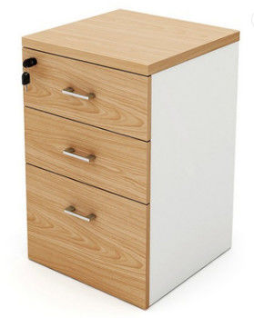 Шкаф ящика движимости 3 Credenza постамента панели офисной мебели деревянный с замком