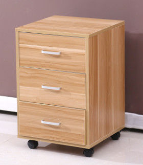 Шкаф ящика движимости 3 Credenza постамента панели офисной мебели деревянный с замком