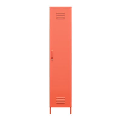 Оранжевая одиночная упаковка шкафа хранения шкафчика металла H1700 плоская с регулируемыми ногами