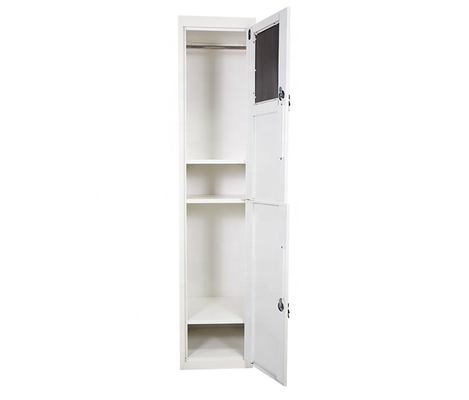 Вертикаль шкафа шкафчика металла 2 дверей стоя с вешалкой